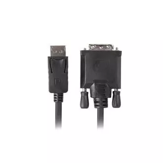 LANBERG Povezovalni kabel DisplayPort 1.2 do DVI-D (24 1), M/M, dolžina 1,8 m, dvosmerni, črn