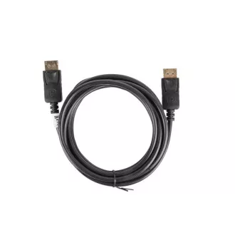 LANBERG DisplayPort 1.2 M/M priključni kabel, 4K@60Hz, dolžina 3 m, črn, z zaskočnico, pozlačeni priključki