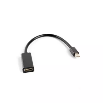 LANBERG adapter mini DisplayPort 1.2 na HDMI, M/F, kabel 20 cm, črn LANBERG adapter mini DisplayPort 1.2 na HDMI, M/F, kabel 20 cm, črn