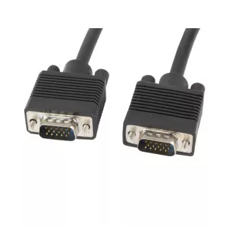 LANBERG VGA M/M kabel 3 m, dvojni ščitnik, črn