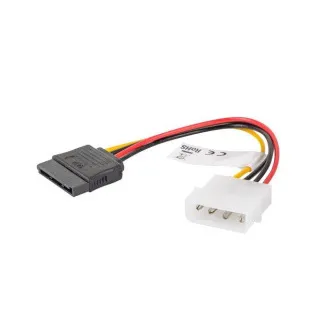 LANBERG Kabel Molex (M) za SATA (F) 15 cm