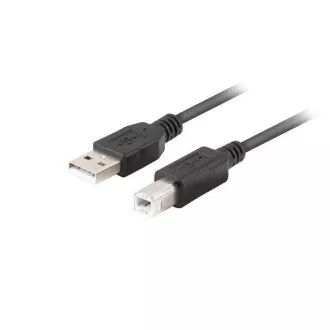 LANBERG Kabel USB-A (M) do USB-B (M) 2.0, 1 m, črn