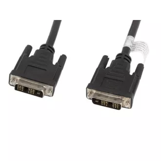 LANBERG povezovalni kabel DVI-D(18 1) do DVI-D (18 1), M/M, dolžina 1,8 m, enožilni, črn