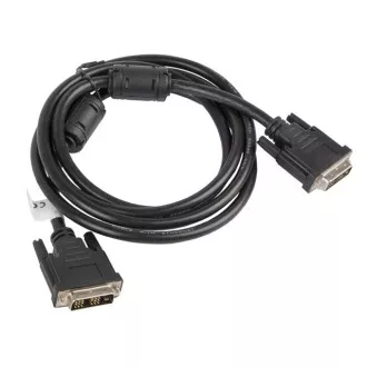LANBERG povezovalni kabel DVI-D(18 1) do DVI-D (18 1), M/M, dolžina 1,8 m, enožilni, črn