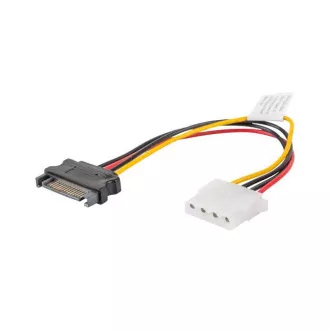 LANBERG Kabel Molex (F) za SATA (M) 15 cm