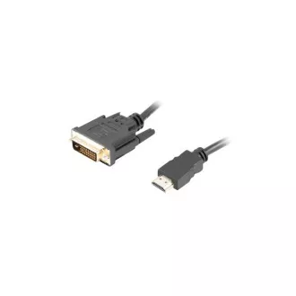 LANBERG povezovalni kabel HDMI/A na DVI-D (24 1), M/M, 4K@30Hz, dolžina 3 m, črn, dvosmerni, pozlačeni konektorji