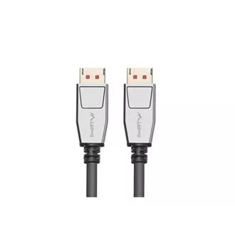 LANBERG DisplayPort 1.4 M/M priključni kabel, 8K@60Hz, 5K@120Hz, dolžina 1,8 m, črn, z zaskočnico, pozlačeni priključki
