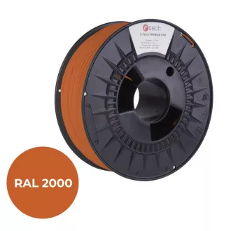 C-TECH tiskarska vrvica PREMIUM LINE ( filament ) , ABS, rumeno-oranžna, RAL2000, 1,75 mm, 1 kg