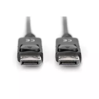Digitus DisplayPort 1.2 priključni kabel, DP M/M, 2,0 m, z zaskočnikom, Ultra HD 4K, bl Digitus DisplayPort 1.2 priključni kabel, DP M/M, 2,0 m, z zaskočnikom, Ultra HD 4K, bl
