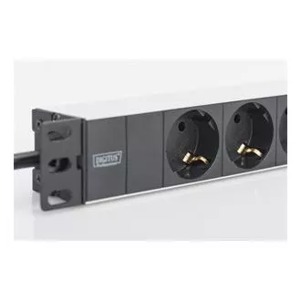 Digitus 1U aluminijasti PDU, 254 mm (10 ") montaža v stojalo, 3x varnostni zatič, 16A, 4000W, 250VAC 50/60 Hz Digitus 1U aluminijasti PDU, 254 mm (10 ") montaža v stojalo, 3x varnostni zatič, 16A, 4000W, 250VAC 50/60 Hz