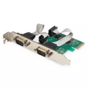 Digitus Adapter PCI Express x1 2xserialna vrata,  nizkoprofilni čipset: ASIX99100