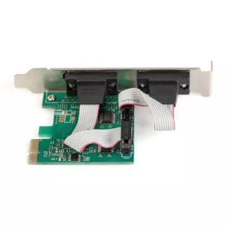 Digitus Adapter PCI Express x1 2xserialna vrata,  nizkoprofilni čipset: ASIX99100