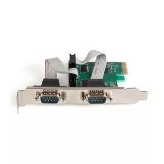 Digitus Adapter PCI Express x1 2xserialna vrata,  nizkoprofilni čipset: ASIX99100