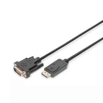 Digitus DisplayPort priključni kabel, DP/M- DVI (24 1)/M 2,0 m