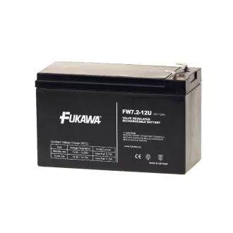 Baterija FUKAWA FW 7,2-12 F2U (12V; 7,2Ah; faston F2-6,3mm; življenjska doba 5 let)