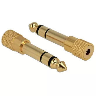 Delock adapter stereo jack 6,35 mm moški do stereo jack 3,5 mm ženski