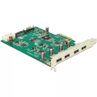 Delock PCI Express kartica x4> 4 x zunanji USB 3.0, (štirikanalni)