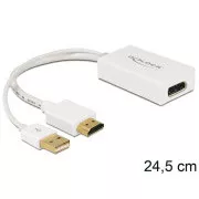 Delock Adapter HDMI-A moški in Displayport ženski
