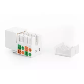 DIGITUS Keystone vtič CAT 5e, neekraniran RJ45 za LSA, bel DIGITUS Keystone vtič CAT 5e, neekraniran RJ45 za LSA, bel