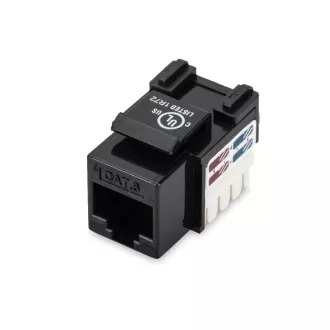 Digitus CAT 6 Keystone Jack, neekraniran RJ45 za LSA, črn