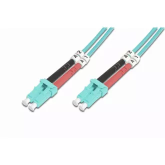 DIGITUS Optični vmesni kabel, od LC do LC, večmodni, OM3, 50/125 µ, dvostranski, dolžina 3 m