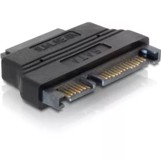 Adapter DeLock SATA 22pin moški -> Slim SATA 7 6pin ženski Adapter DeLock SATA 22pin moški -> Slim SATA 7 6pin ženski