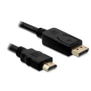 Delock DisplayPort moški na HDMI moški kabel, dolžina 1m