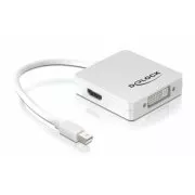 Delock DisplayPort mini (moški) na Displayport / HDMI / DVI 29 pin adapter