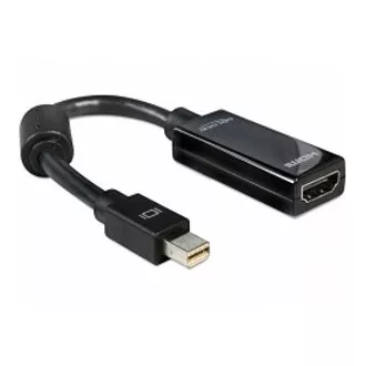 Delock DisplayPort mini (moški) do HDMI A (ženski) adapter, črn Delock DisplayPort mini (moški) do HDMI A (ženski) adapter, črn