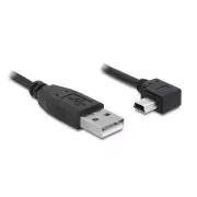 Delock kabel USB 2.0 A-male > USB mini-B 5-pin moški pravokotni, 3 metre