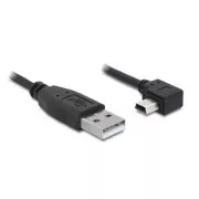 Delock kabel USB 2.0 A-male > USB mini-B 5-pin moški pravokotni, 5 metrov