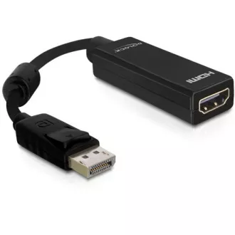 Delock Displayport 20 pin moški > HDMI 19 pin ženski, dolžina 12,5 cm