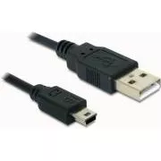 Kabel Delock USB 2.0 A-male & USB mini-B 5-pin moški, 1,5 metra