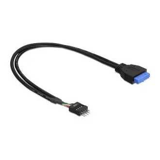 Adapter DeLock USB 3.0 19-pinski ženski na USB 2.0 8-pinski moški
