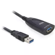 Delock USB 3.0 A/A podaljšek, moški/ženska, dolžina 5 m z aktivnim ojačanjem