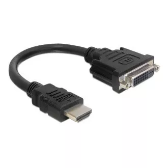 Delock Adapter HDMI moški > DVI 24 1 ženska, 20 cm