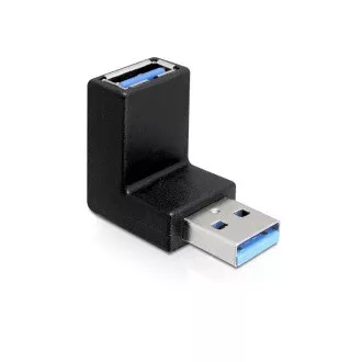 Adapter USB 3.0 moški z USB 3.0 ženskim pod kotom 90° navpično
