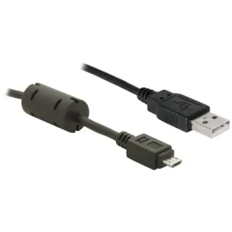 Delock kabel USB 2.0 A moški & micro-USB B moški, feritni, 2 m