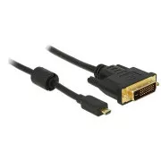 Delock HDMI kabel Micro-D moški > DVI 24 1 moški 1 m