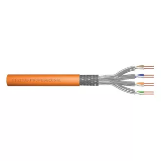Digitus Instalacijski kabel CAT 7 S-FTP, 1200 MHz Dca (EN 50575), AWG 23/1, 100 m, simpleksni, oranžen Digitus Instalacijski kabel CAT 7 S-FTP, 1200 MHz Dca (EN 50575), AWG 23/1, 100 m, simpleksni, oranžen