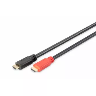 Digitus Medomrežni kabel z aktivno ojačitvijo HDMI High Speed Ethernet Ultra HD 24p, 15 m