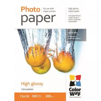 Fotopapir COLORWAY/ visok sijaj 200g/m2, 13x18 / 100 kosov Fotopapir COLORWAY/ visok sijaj 200g/m2, 13x18 / 100 kosov