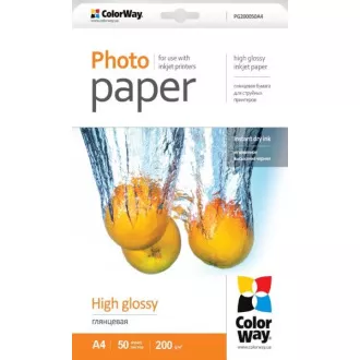 Fotopapir COLORWAY/ visok sijaj 200 g/m2, A4/ 50 kosov