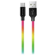 Colorway podatkovni kabel Usb /Type-C/ 1m/ 2,4A/ večbarvni