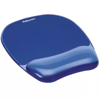 Podloga za miško in zapestje Fellowes CRYSTAL gel modra