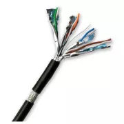 DATACOM S/FTP žica CAT7 PE,Fca 100m, plašč črna OUTDOOR