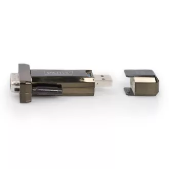 Pretvornik DIGITUS USB 2.0 na serijski vmesnik, DSUB 9M, vključno z. kablom USB A 80 cm Pretvornik DIGITUS USB 2.0 na serijski vmesnik, DSUB 9M, vključno z. kablom USB A 80 cm