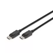DIGITUS DisplayPort priključni kabel, DP M/M, 3,0 m, Ultra HD 8K, različica 1.3 / 1.4, bl