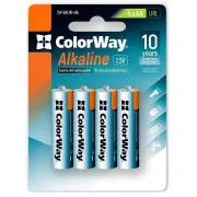 Alkalne baterije Colorway AA/ 1,5 V/ 4 kosi v pakiranju/ Blister