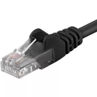 PremiumCord Povezovalni kabel UTP RJ45-RJ45 CAT6 0,5 m črn